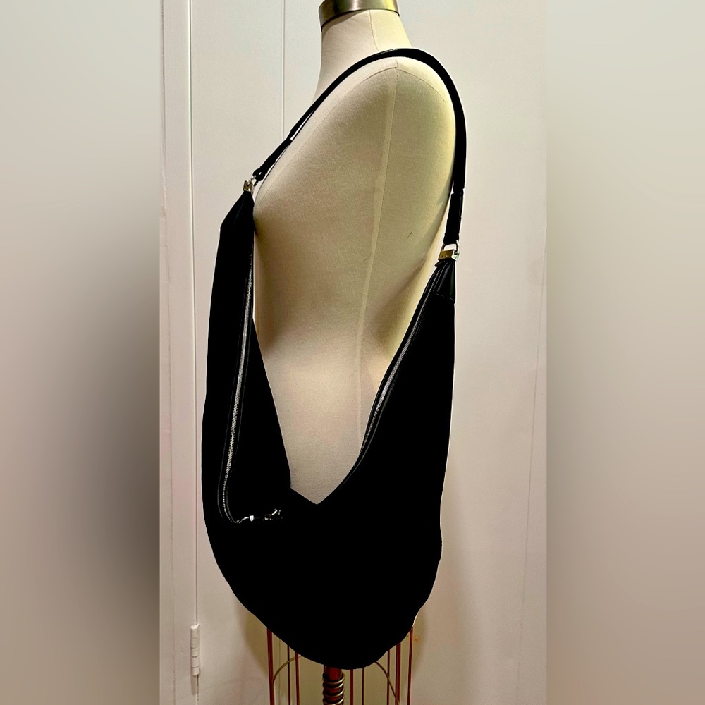 The Row Sling 15 Suede Bag